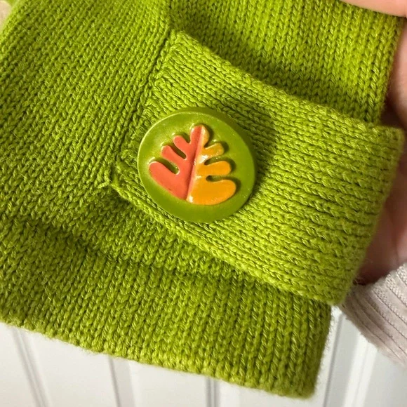 Storybook Knits Golden Retriever Dog Sweater Green Zip Cardigan Pupply Novelty M - Picture 5 of 14